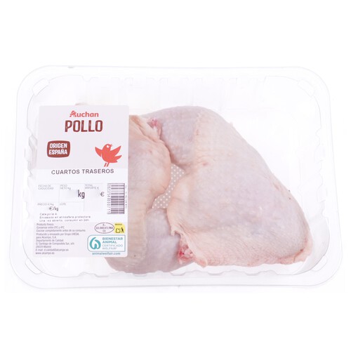 Alcampo AUCHAN Cuarto trasero de pollo 2 uds bandeja. Producto Alcampo