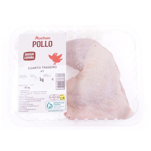 Alcampo AUCHAN Cuarto trasero de pollo x1. Producto Alcampo
