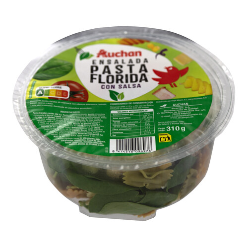 Alcampo AUCHAN Ensalada de pasta Florida 305 g. Producto Alcampo