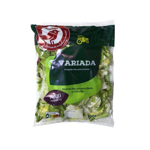 Alcampo AUCHAN Ensalada Variada Maxi Bolsa de 300 g. Producto Alcampo