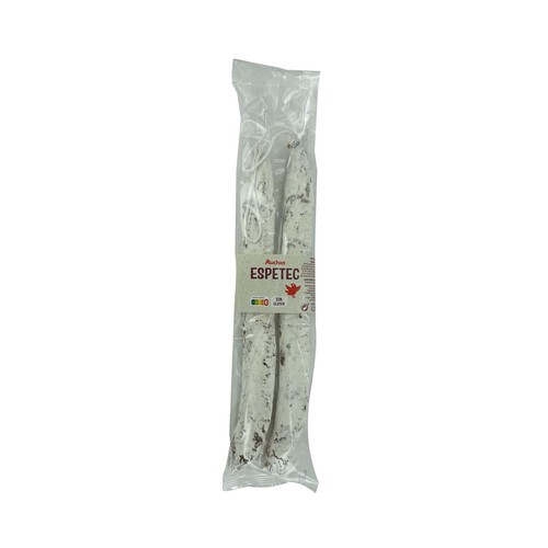 Alcampo AUCHAN Espetec (fuet) de categoria extra elaborados sin gluten 2 x 180 g. Producto Alcampo