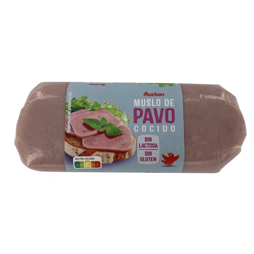 Alcampo AUCHAN Fiambre de jamón de pavo cocido 400 g. Producto Alcampo