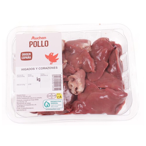 Alcampo AUCHAN Higaditos de pollo bandeja. Producto Alcampo