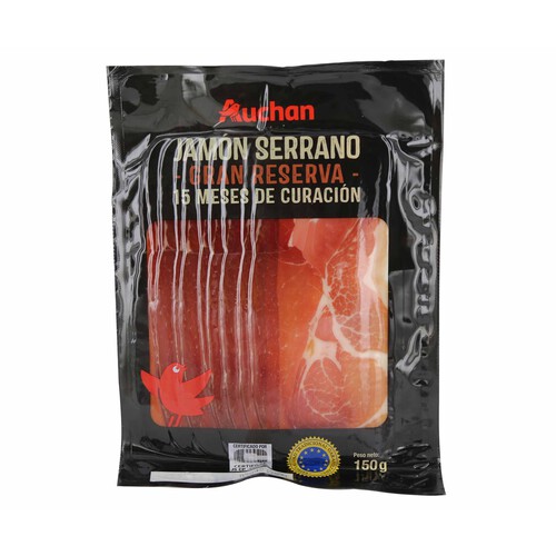 Alcampo AUCHAN Jamón serrano gran reserva 15 meses 150 g. Producto Alcampo