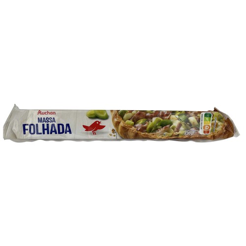 Alcampo AUCHAN Masa de hojaldre lista para extender 230 g. Producto Alcampo