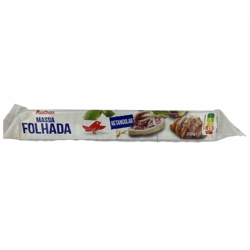 Alcampo AUCHAN Masa rectagular de hojaldre lista para extender 230 g. Producto Alcampo