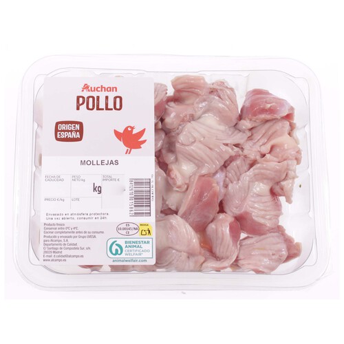 Alcampo AUCHAN Mollejas de pollo bandeja. Producto Alcampo