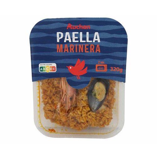 Alcampo AUCHAN Paella marinera lista para calentar y comer 320 g. Producto Alcampo