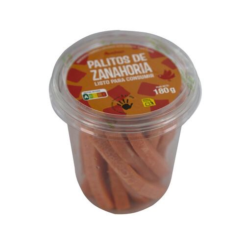 Alcampo AUCHAN Palitos De Zanahoria Listos Para Consumir 180 G. Producto Alcampo
