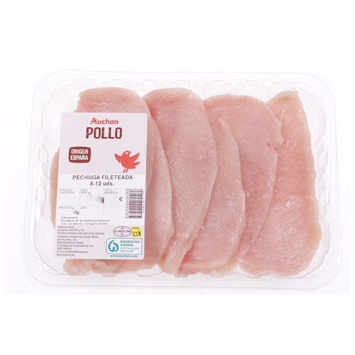 Alcampo AUCHAN Pechuga De Pollo Filete. Producto Alcampo