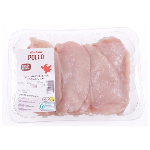 Alcampo AUCHAN Pechuga Fileteada XXL. Producto Alcampo
