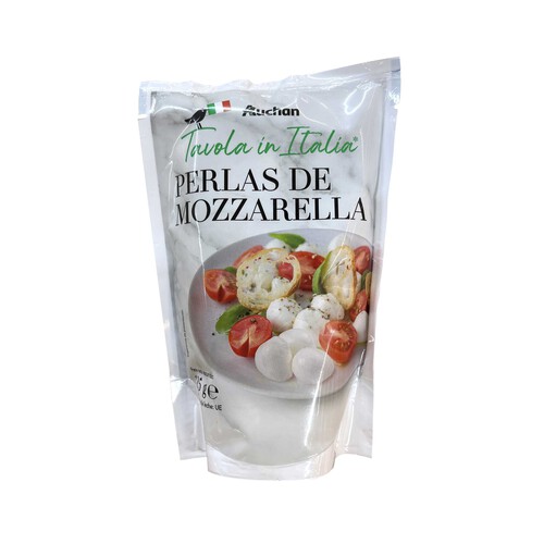 Alcampo AUCHAN Perlas de mozarella 125 g. Producto Alcampo