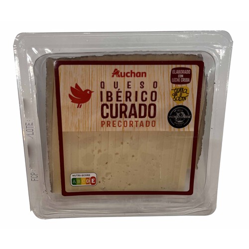 Alcampo AUCHAN Queso cortado curado YA CORTADO 250 g. Producto Alcampo