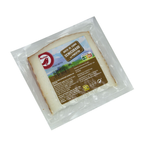 Alcampo AUCHAN Queso de cabra semicurado con pimentón 200 g. Producto Alcampo