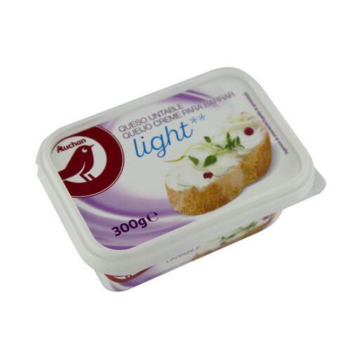 Alcampo AUCHAN Queso de untar light natural 300 g. Producto Alcampo