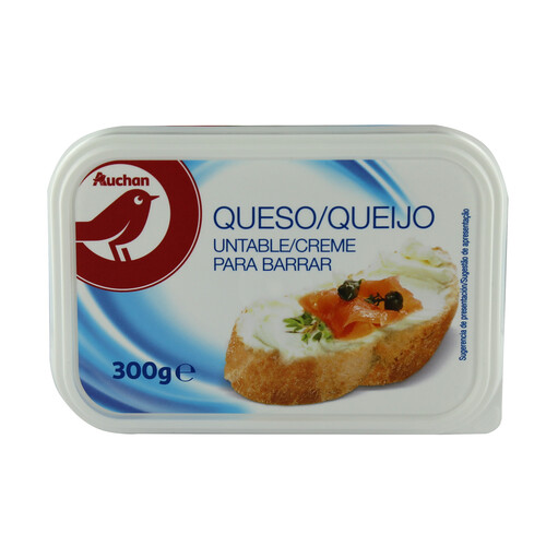 Alcampo AUCHAN Queso de untar natural 300 g. Producto Alcampo