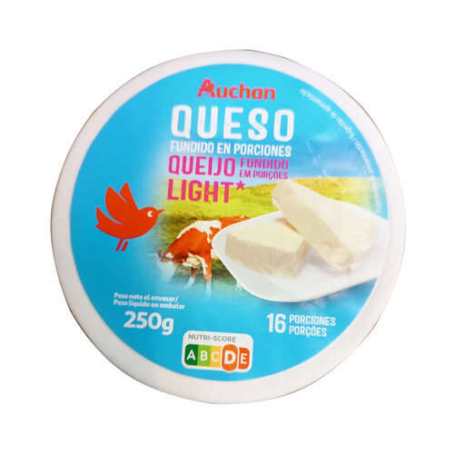 Alcampo AUCHAN Queso en porciones light 16 uds. 250 g. Producto Alcampo