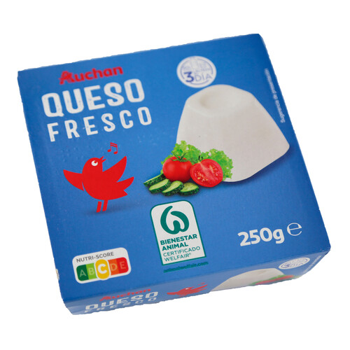 Alcampo AUCHAN Queso fresco 4 uds. 62 5 g. Producto Alcampo