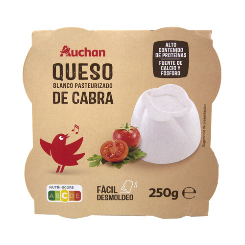 Alcampo AUCHAN Queso fresco de cabra 4 uds. x 62 5 g. Producto Alcampo