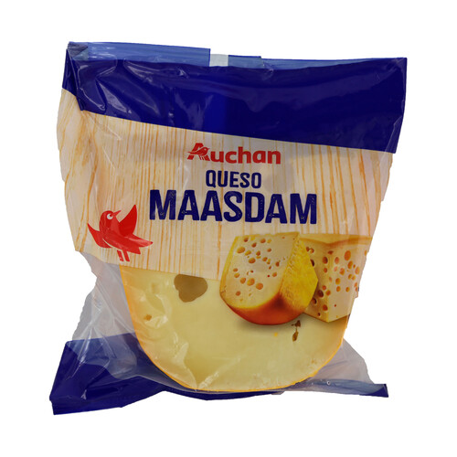 Alcampo AUCHAN Queso maasdam cuña 400 g. Producto Alcampo