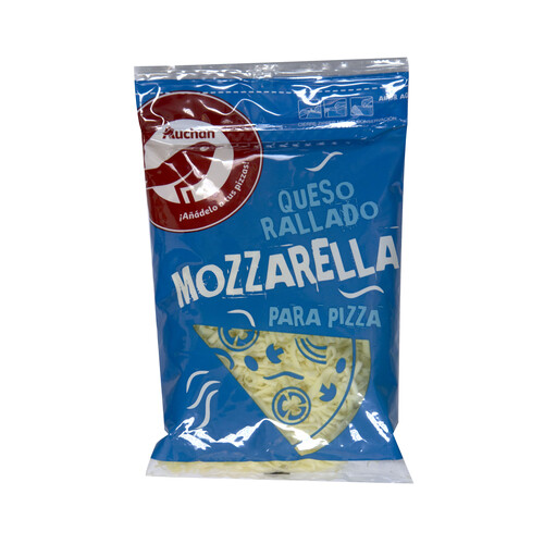 Alcampo AUCHAN Queso mozzarella rallado especial pizzas 200 g. Producto Alcampo