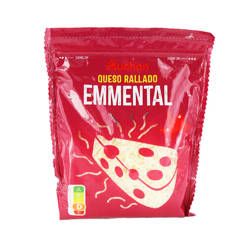 Alcampo AUCHAN Queso rallado Emmental 200 g. Producto Alcampo