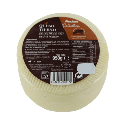 Alcampo AUCHAN Queso vaca pastoreo collection mini 950 g. Producto Alcampo