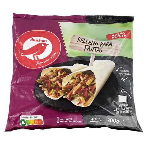 Alcampo AUCHAN Relleno para fajitas con verduras seleccionadas 300 g. Producto Alcampo