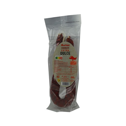 Alcampo AUCHAN Sarta de chorizo dulce de categoria extra 280 g. Producto Alcampo