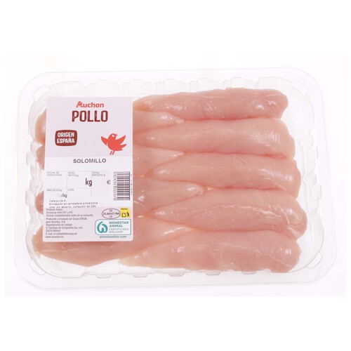 Alcampo AUCHAN Solomillo pollo bandeja. Producto Alcampo