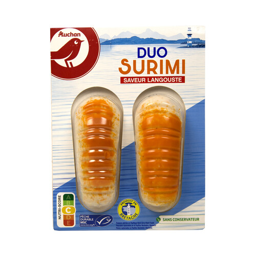 Alcampo AUCHAN Surimi colas de mar 75 g. pack de 2 uds Producto Alcampo