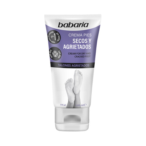 Alcampo BABARIA Crema para pies con aloe vera especial pies secos y talones agrietados BABARIA 150 ml