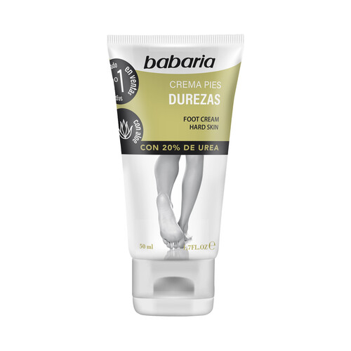 Alcampo BABARIA Crema para pies con durezas con aloe vera y un 20% de Urea BABARIA 50 ml