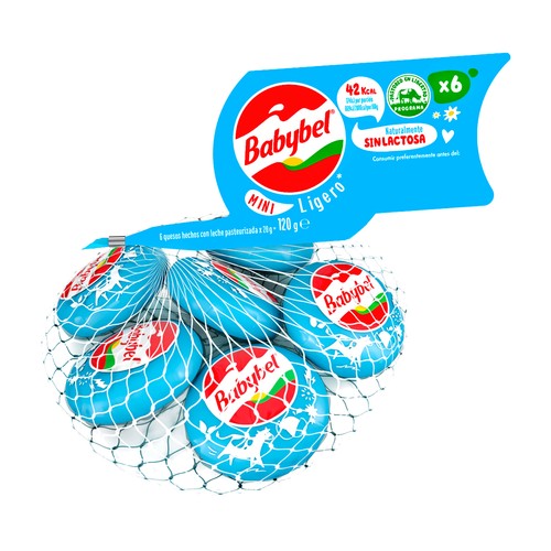 Alcampo BABYBEL Mini Babybel light sin lactosa 6 x 20 g