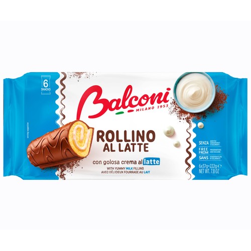 Alcampo BALCONI Bizcochos rellenos de crema de leche 6 uds. 37 g