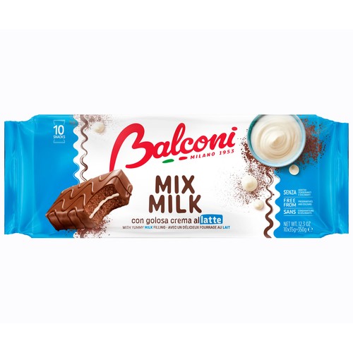Alcampo BALCONI Pastel de chocolate relleno de leche 350 gr