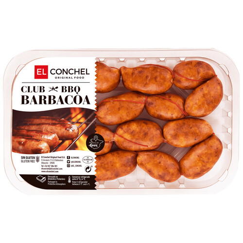 Alcampo Bandeja con chorizos picantes de pincho elaborados sin gluten en España EL CONCHEL