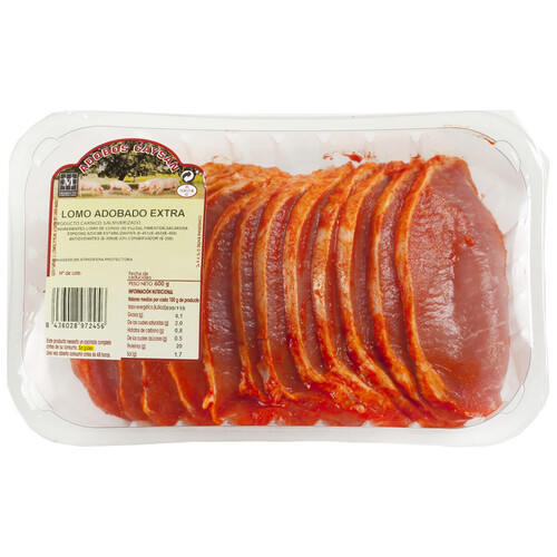 Alcampo Bandeja con filetes de lomo de cerdo adobados de categoria extra CAYSAN 600 g