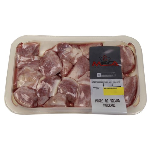 Alcampo Bandeja con morro de vacuno troceado especial para guisos MECA