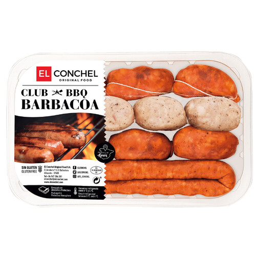 Alcampo Bandeja Con Preparado Para Barbacoa Elaborado Sin Gluten EL CONCHEL 350 G