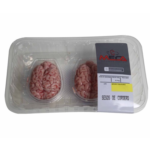 Alcampo Bandeja con sesos de cordero envasados en atmósfera protectora MECA 2 uds