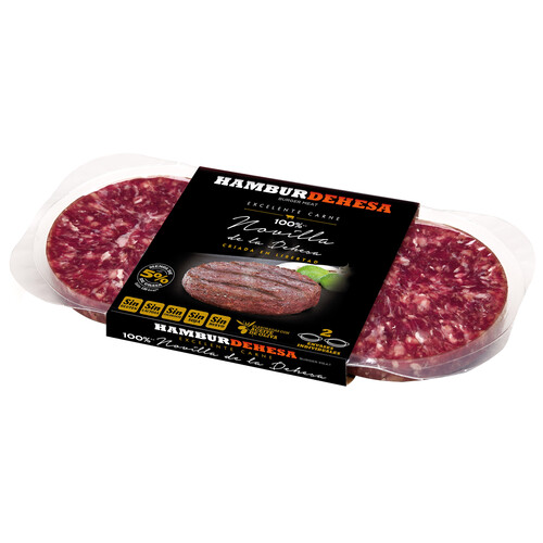 Alcampo Bandeja de burger meat de novilla de la dehesa criada en libertad HAMBURDEHESA 2 x 130g