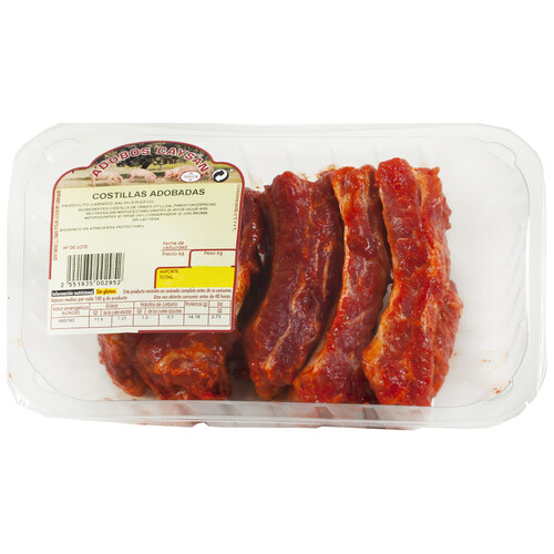 Alcampo Bandeja De Costillas De Cerdo Adobadas Y Troceadas CAYSAN