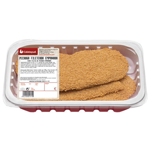 Alcampo Bandeja De Filetes Empanados De Pechuga De Pollo CALATAYUD