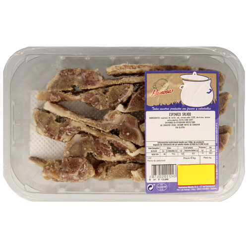Alcampo Bandeja de huesos de espinazo de cerdo salado HEMOSA