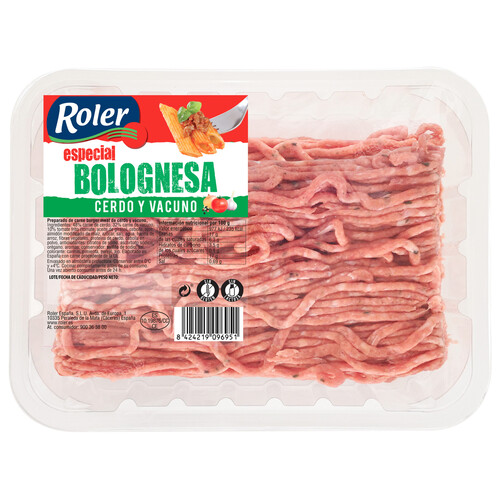 Alcampo Bandeja de preparado de carne burger meat mixta (vacuno-cerdo) especial Boloñesa 250 g