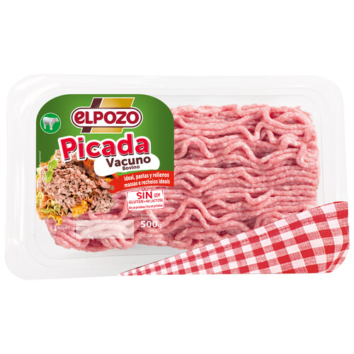 Alcampo Bandeja de preparado de carne picada de vacuno EL POZO 500 g