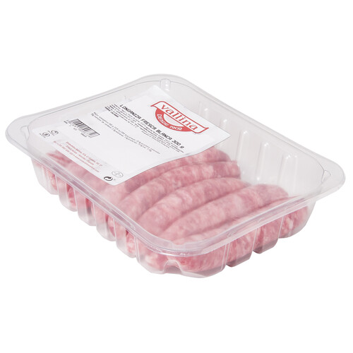 Alcampo Bandeja de salchichas frescas blancas sin gluten y sin lactosa VALLINA 300 g