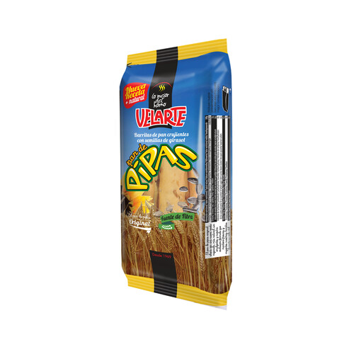 Alcampo Barritas de pan crujiente con semillas de girasol VELARTE 120 g