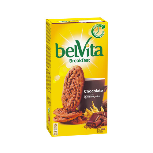 Alcampo BELVITA Fontaneda Galletas chocolate y cereales ideales para el desayuno 300 g